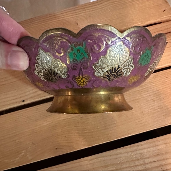 Vintage brass peacock decorative dish piece - Picture 4 of 6